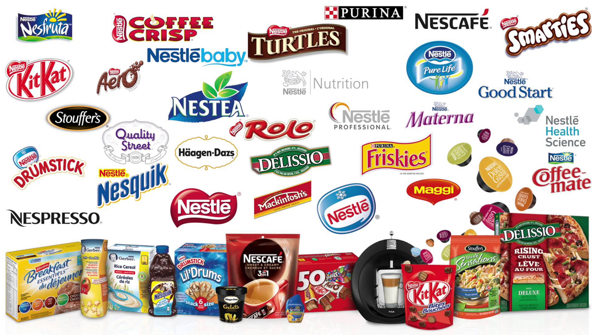 nestle product logos